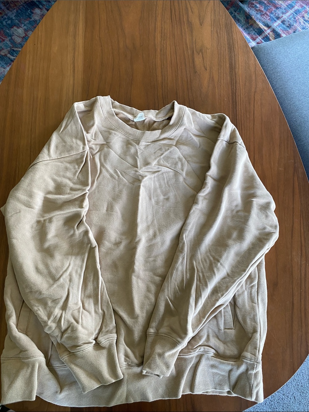 Goumi unisex  Crewneck Sweatshirt in Tan